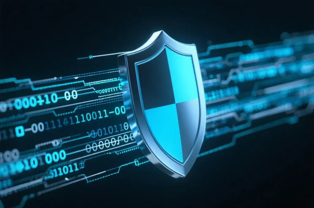 数据安全与隐私保护,抽象科技元素,信息流动